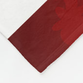 レッド白黒さくらんぼブロッサムライジングサン フリースブランケット (角)