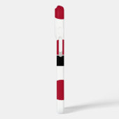 レッド白黒ビッグ水玉模様モノグラム Case-Mate iPhoneケース (裏面 / 左)