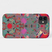レッド瞑想フラクタル抽象芸術 Case-Mate iPhoneケース (裏面(横))