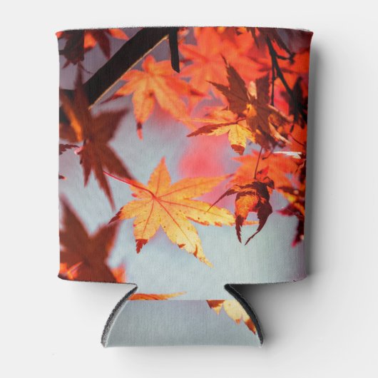 レッド秋紅葉メープルツリー 缶クーラー (正面)