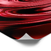 レッド稲妻プリント ポスター (角)