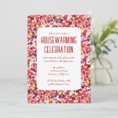 レッド紅葉シカスタムック引っ越し祝いパーティーパーティー 招待状 (スタンド正面)