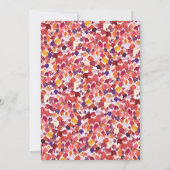 レッド紅葉シカスタムック引っ越し祝いパーティーパーティー 招待状 (裏面)