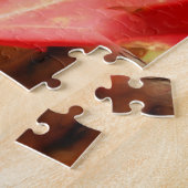 レッド紅葉油彩画自然アート ジグソーパズル (側面)