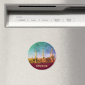 レッド素朴サグアーロサボスアリゾナ マグネット (インサイチュ (食洗機))