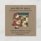 レッド素朴サ初期のルトボックスハウスカントリークラフト スクエア名刺 (正面)