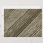 レッド素朴バンダナとバーンウッドリハーサルディナー 招待状 (裏面)