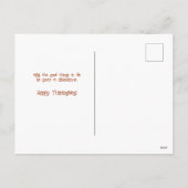 レッド素朴バーンオータムイラストレーション シーズンポストカード (裏面)