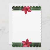 レッド素朴フランジパニプルメリア結婚式招待状 招待状 (裏面)