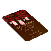 レッド素朴・メイソン・ジャースが日付マグネットを保存 マグネット (右側)