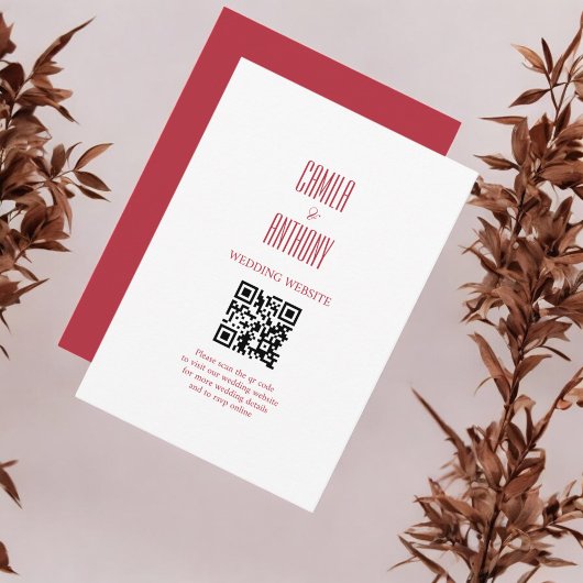 レッド結婚ズ エンクロージャーカード