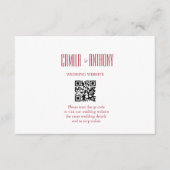 レッド結婚ズ エンクロージャーカード (正面)