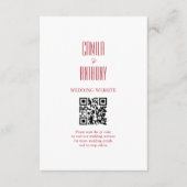 レッド結婚ズ エンクロージャーカード (正面)