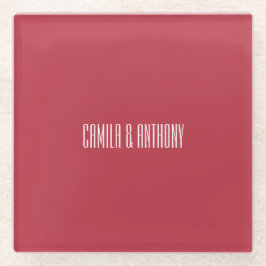 レッド結婚ズ ガラスコースター