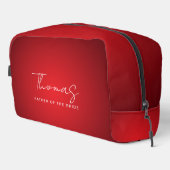 レッド結婚テーマの父ザブライド名前をカスタムする ドップキット (右コーナー)