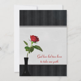 レッド結婚バラ 招待状