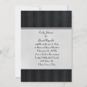 レッド結婚バラ 招待状 (裏面)