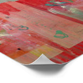 レッド絵画ズ ポスター (角)