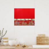 レッド絵画ズ ポスター (キッチン)