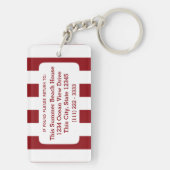 レッド航海のストライプセイルボート キーホルダー (裏面)