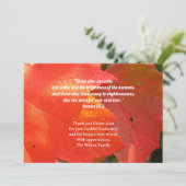 レッド葉パストラ感謝聖なる書物、 経典ありがとう 招待状 (スタンド正面)