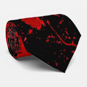 レッド血ケルト十字 ネクタイ (ロール)