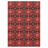 レッド装飾オーナメントホリデーテーブルクロス テーブルクロス (正面)