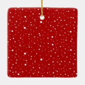 レッド親愛・サンタがクリスマスを説明しよう セラミックオーナメント (裏面)