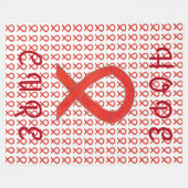 レッド認識度リカスタムボンフリースブランケット フリースブランケット (正面(横))