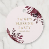 レッド赤面フローラクリスチャン賛美マザー フェイバータグ (裏面)