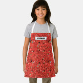 レッド踊りエルモパターン エプロン (インサイチュ)
