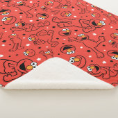 レッド踊りエルモパターン シェルパブランケット (3/4)