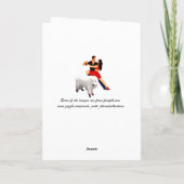 レッド踊りシューズタンゴドッグも準備! カード (裏面)