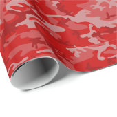 レッド迷彩柄ラッピング紙 ラッピングペーパー (ロールコーナー)