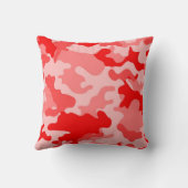 レッド迷彩柄装飾用クッション クッション (裏面)