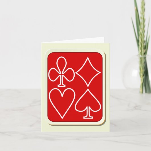 レッド遊のカードはノートカードに適合 カード (正面)