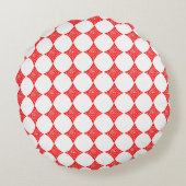 レッド遊のカードシンボルダイヤモンドシェイプリノカット ラウンドクッション (裏面)