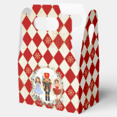 レッド金ゴールドくるみ割りカーホリデーリーフィーリース子供部屋T フェイバーボックス (オープン)