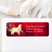 レッド金ゴールドウィンターベルネーズマウンテンドッグ ラベル (インサイチュ)