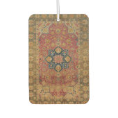 レッド金ゴールドカシャンカーペットラグペルシアアジア カーエアーフレッシュナー (正面)