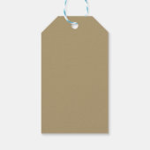 レッド金ゴールドカシャンカーペットラグペルシアアジア ギフトタグ (裏面)