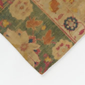 レッド金ゴールドカシャンカーペットラグペルシアアジア フリースブランケット (角)