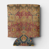 レッド金ゴールドカシャンカーペットラグペルシアアジア 缶クーラー (裏面)