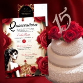 レッド金ゴールドキンセアニェラドレスセレモニー披露宴 ポストカード