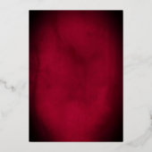 レッド金ゴールドクラウンバラテーマキンセアニェラ 箔招待状 (裏面)