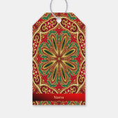 レッド金ゴールドクリスマスホリデーギフトラベル ギフトタグ (裏面)