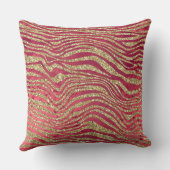 レッド金ゴールドグラムヒョウ クッション (裏面)