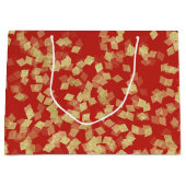 レッド金ゴールドグラム誕生日 ラージペーパーバッグ (正面)