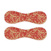 レッド金ゴールドグリジー紙吹雪抽象芸術 野球ボール (パネル)