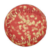 レッド金ゴールドグリジー紙吹雪抽象芸術 野球ボール (正面左)